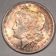 1904 O Morgan Dollar, MS64 beautiful toning