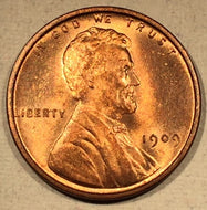 1909 VDB Lincoln Cent, MS64R