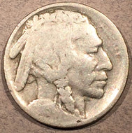1913-S Var 2 Buffalo Nickel, Grade= G