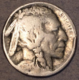 1914-D Buffalo Nickel, Grade= VG, rim bruises, minor rotated reverse