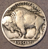1914-D Buffalo Nickel, Grade= VG, rim bruises, minor rotated reverse