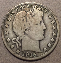 1915 Barber Half Dollar, Grade= VG