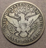 1915 Barber Half Dollar, Grade= VG