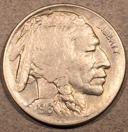 1916-D Buffalo Nickel, Grade= AU