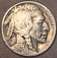 1917-S Buffalo Nickel, Grade= F