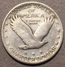 1918-D Standing Quarter, F