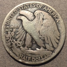 1921 S Walking Half Dollar, Grade= VG10