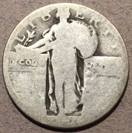 1921 Standing Quarter, Grade= AG