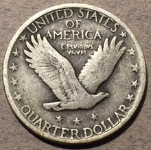 1921 Standing Quarter, Grade= VG