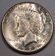 1923 S Peace Dollar, MS60