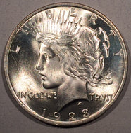 1923 Peace Dollar, MS65