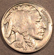 1926 Buffalo Nickel, Grade= MS63