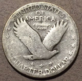 1927-S Standing Quarter, Grade= VG