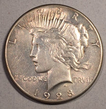 1928 Peace Dollar, Grade AU