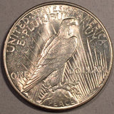 1934 D Peace Dollar, Grade MS62