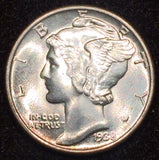 1938 Mercury Dime, Grade= MS65 SB, Liberty Head dime