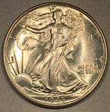 1943 Walking Half Dollar, Grade= MS63