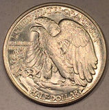 1943 Walking Half Dollar, Grade= MS63