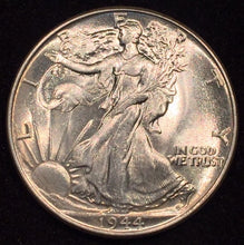 1944 Walking Half Dollar, Grade= MS64