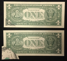 Error currency $1 1963A, Several major errors- folded overprint with corners on both obverse and reverse. Fantastic error.