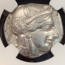 Silver Athenian Owl, 5th-4th century BC, Tetrdrachm, NGC AU strike 5/5, surface 4/5