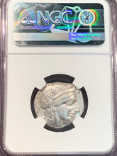 Silver Athenian Owl, 5th-4th century BC, Tetrdrachm, NGC AU strike 5/5, surface 4/5