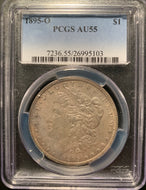 1895 O Morgan Dollar PCGS AU55