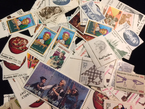 New US Postage Stamps at or below face value 13 Cent singles. 100 stamps