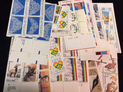 New US Postage Stamps at or below face value 22 Cent plate blocks