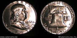 1962 Franklin Half Dollar, Grade= MS65