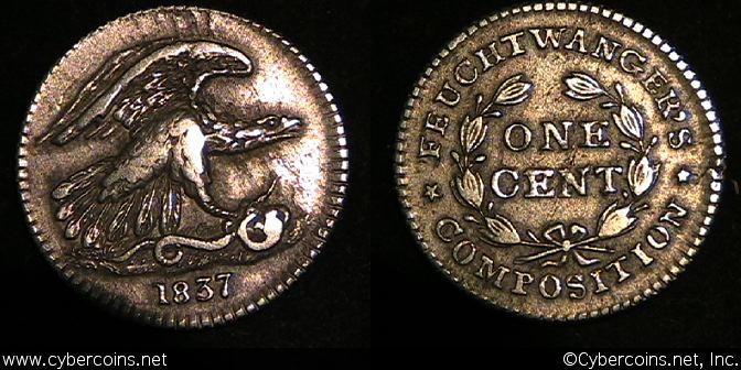 Private Token/Feuchtwanger - 1837 Cent - nice