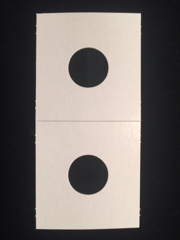 White Mylar Coin Holders - Cent 2 x 2 per 100