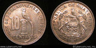 Guatemala, 1936, 10 Centavos, KM239.2, AU