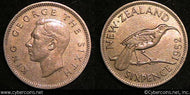 New Zealand, 1952, 6 Pence, KM16, XF -