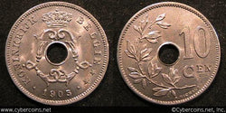 Belgium, 1903/3, 10 centimes, KM49, UNC