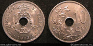 Belgium, 1903/3, 10 centimes, KM49, UNC