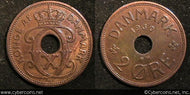 Denmark, 1930, 2 Ore, KM827.2, XF - toned