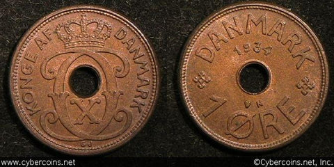 Denmark, 1934, Ore, KM826.2, UNC -