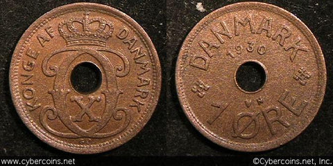 Denmark, 1930N, Ore, KM826.2, AU - trace