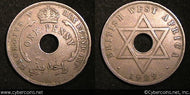 British West Africa, 1929, 1 Penny,  VF, KM9