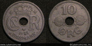 Denmark, 1941, 10 Ore, KM822.2a, XF - exact