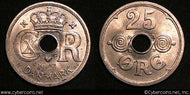 Denmark, 1947, 25 Ore, KM823.2, UNC - couple
