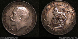 Great Britain, 1918,  6 pence,  VF/XF, KM815