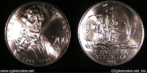 Slovakia, 1996, 200 Koran - KM34 - Proof.