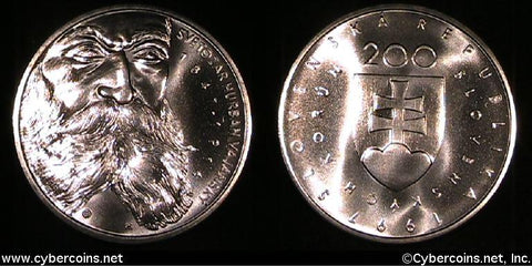 Slovakia, 1997, 200 Koran - KM37 - Proof.