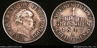 Lippe-Detmold, 1847A, Groschen, KM254, VF/XF