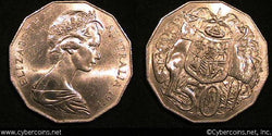 Australia, 1971,  50 cents, UNC, KM68