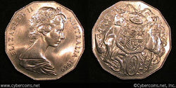 Australia, 1969, 50 Cents, KM68, UNC