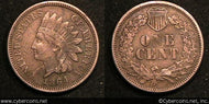 1864 CN Indian Cent, Grade= VF