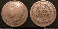 1876 Indian Cent, Grade= G